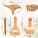 4-Piece Wooden Massage Trigger Point Set | Maderotherapy Roller & Lymphatic Drainage Device with Bag - Perfect for Relaxation & Healing - Buy Online on GoSupps.com
