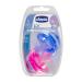 Chicco Physio Soft Pacifier - 100% Silicone Pink/Purple 2-Pack | International Shipping Available - Buy Online on GoSupps.com