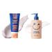 Dear Doer The Hidden Body Scrub & Wash - Moisturizing 2-in-1 Scrub Cleanser with Andes Salt 3.38 fl oz(100ml)/The Hidden Silky Body & Hand Lotion