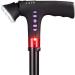 Foldable Smart FM Radio Old Man Walking Stick Lighting Alarm Telescopic Ultra Light Cane Adjustable 74-97cm Crutches - Buy Online on GoSupps.com