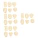 ifundom 24 pcs Simulation chocolate interesting children toy cake photography props chocolate decor fake chocolate props kids toys in bulk children accessory pvc 3d Charm food white