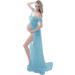 Maeau Maternity Photography Dress XL Blue - Elegant Women's Dress for Wedding Party Photo Shoot - Buy Online on GoSupps.com