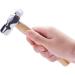 BENECREAT 6 Long Iron Jewelry Making Hammer Set with Wood Handle and Rubber Bench Block - Ideal for Jewelry Making and Metal Smithing - Buy Online on GoSupps.com
