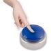Talking Alarm Clock with Volume Control -Press Big Button Speaks The Time, Date and Day - Perfect for The Blind, Elderly or Visually Impaired Blue
