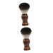 Minkissy 2st wooden beauty tools mini eggs for tinkering cross-stitch pin pillows wedding turban men beard brush styling beard cleaning brush shaving brush man bamboo