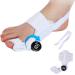 Bunion Corrector for Women Big Toe Adjustable Knob Bunion Splint with Soft Silicone Pad for Big Toe Bunion Relief for Men and Women (Color : White Black Buckle)