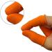 100Pcs Orange Rubber Anti-Slip Finger Cots - Disposable Protective Finger Covers for Easy Electronic Repair - Buy Online on GoSupps.com