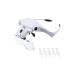 Headband Magnifier Head MountLighted Magnifying Glasses Hands Free Headband Magnifier with LED Light 1X to 3.5X Zoom with 5 Detachable Lenses Head-Mounted Magnifier for Reading Jewelry Loupe Watc
