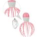 Beavorty 2-in-1 Electric Scalp Massager & Tingling Brush - Pink Baby Octopus Head Massage for Ultimate Relaxation - Buy Online on GoSupps.com