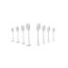 Pursonic Standard Replacement Brush Heads for Dazzlepro Elements Toothbrush & AquaSonic Black , AquaSonic Vibe, AquaSonic Duo pro , AquaSonic Black Series pro (8 Pack))