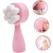 Didiseaon Facial Scrubber Double Sided Facial Cleansing Brush Face Exfoliation Brush Silicone Facial Face Exfoliator Face Cleansing Tool Face Wash The Face 3D Fiber Wool Washing Device Pink - Buy Online on GoSupps.com
