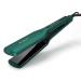 K&K 2.24 Inch Extra Wide Plate Hair Straighteners Nano Ceramic Tourmaline Coating Plate Titanium Smooth Flat Iron for Women Keratin Treatment 5-Speed Temperature Control 232 C UK Plug Green