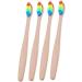 FRCOLOR 4pcs Adult Toothbrush Set - Eco-Friendly Colorful Travel-Friendly Oral Care - Degradable & Effective Bristles - Buy Online on GoSupps.com