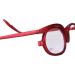 Buy Sonew Make-Up Glasses with Magnification - Rotatable Unique Lens for Enlarged Eyes | Essential Beauty Tool for Women (Red 150) - Buy Online on GoSupps.com
