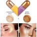Dual-Ended Highlighter Liquid Luminous Facial Highlighter Waterproof and Long-Lasting Natural Skin Tone (Champagne light) - Buy Online on GoSupps.com