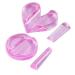 Kapmore Mini Nail Metal Bending Tool Set 2 Acrylic Portable Diy Pink Embossed Mold Nail Tool Equipment Hollow Frame Art