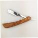 Angoily Portable Snail Essence Delay Steel Razor | Double Hairdresser Metal Razor for Men | Safe Manual Scraper with Wooden Handle - Buy Online on GoSupps.com