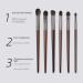 Super Soft Eye Shadow Brush Set - Fine Light Front Wool - Portable Brushes for Beginners | International Shipping - Buy Online on GoSupps.com