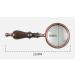 Magnifying Glass Multipurpose Portable Magnifier 20X Portable Retro Distortion-Free Optical Lens Ideal for The Elderly for Reading Inspection Needlework Repair Hobbies and Crafts Good Times