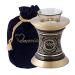 MEMORIALS 4U Memorials4u Majestic Golden Aura Tealight Urn - Black & Gold Tea Light Urn for Ashes - Candle Urn - NOT Intended for Full Cremation Ash Quantity