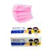 3 Layers Kids face mask Disposable Children Facemaskids- 50pcs Plain Pink