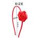 Red Rose Headband - Hair Accessories for Girls & Women | Valentine's Party, Birthday, Wedding Celebration - Buy Online on GoSupps.com