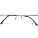 KoKoBin Titanium Reading Glasses - Ultralight Round Frameless 1.5 Diopters for Men & Women - Silver - Buy Online on GoSupps.com