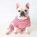 BT Bear Fat Dog Clothing - Classic Striped Pajamas for Pugs & French Bulldogs - Soft Cotton Overalls for Cats Puppies & Small to Medium Dogs - Red Size L - Buy Online on GoSupps.com