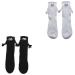 wgdpnp 2 Pair Couple Holding Hands Socks Funny Magnetic Holding Hands Socks Creative 3D Doll Cute Gifts Socks for Couple 10 Black&white
