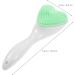 Healeved Facial Cleansing Brush Silicone Waterproof Face Scrubber Heart Shape Manual Handheld Facial Exfoliator Blackhead Face Wash Brush for Deep Cleaning Skin Care - Buy Online on GoSupps.com