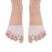 Gel Toe Separators Metatarsal Pad Forefoot Cushions for Pain Relief Women Men Gel Ball of Forefoot Support Pad Bunion Corrector Hammer Overlapping Toe Straightener for Yoga Walking Dancing (4 Pcs)