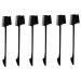 6pcs portable brush beauty tools for women Broken hair brush Stylish comb lash separator mascara comb angled brow brush angled eyebrow brush Brow Comb household hairbrush brush bag Black