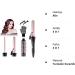 CCKeyin 4 in 1 Curling Iron Set | 9-38mm Ceramic Curling Bar & Brush - Pink | Perfect for Large & Small Curls International Shipping Available - Buy Online on GoSupps.com