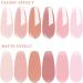 Vishine Gel Nail Polish kit Soak Off Nail Gel Trendy Jelly Nude Pink Transparent Colors Sheer Color Kit for Home Pro Nail Salon Nail Art Manicure Set 8ml C088 - Buy Online on GoSupps.com
