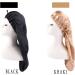 LadayPoa 2 Pcs Long Satin Sleep Cap for Women - Black+Khaki - Buy Online on GoSupps.com