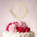 Vinisong Personalized Initial Letter B Golden Cake Topper - Rustic Wedding & Birthday Decoration - Buy Online on GoSupps.com