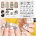 Nail Stamping Plate Fashion Party Letters Words Dots Drop Theme Multi-Pattern Stamp Print Image Stamp Template Nail Art for Nail Design 4# - Buy Online on GoSupps.com