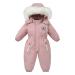 Baby Girls' Snowsuits Kids Waterproof Romper Ski Jackets Suit Boys Fleece Coat Windproof Outwear Pink 3-4 Years
