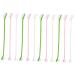 Levemolo 12pcs Double Head Dog Toothbrush Dog Oral Cleaning Toothbrush Cat Toothbrush and Toothpaste Pet Pp