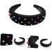 MAGICLULU Headband Wide Hairband Wide Sponge Hair Band Rivet Sponge Hairband Wide Sponge Hairband Wide Hair Band - Buy Online on GoSupps.com