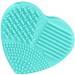 Makeup Brush Silicone Heart-Shaped Makeup Brush Cleaning Brush Heart-Shaped Egg Brush Cleaning Tool Beauty Brush(Green) - Buy Online on GoSupps.com
