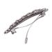 Silver Rhinestones Bridal Hair Clips - French Crystal Glass Wedding Hairpins for Bride & Bridesmaids - Buy Online on GoSupps.com