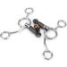 Doact Western Treensen Bit - Sweet Iron 5.5 Slider Roller O-Ring Bridle Bits for Horses | Junior Cowhorse Copper Eggbutt Dog Bone 3-Part Loose - Buy Online on GoSupps.com
