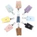 Vctitil 8 Pieces Mini Travel Refillable Empty Bottles Portable Flip Top PU Leather Travel Bottles Cosmetics Bottles Hand Sanitizer Bottles Handbag Keychain