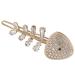 Beatifufu Fish Bone Shaped Hair Clips Girls Rhinestone Hairpins Cute Hair Barrettes Fishbone Hair Decoration Parties Holidays