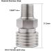 HMKUGO Male Thread to 8MM Female Quick-Disconnect Stainless Steel Adapter w/ O-Ring for PCP Paintball Charging - Buy Online on GoSupps.com