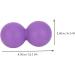 Homsfou 6-Piece Yoga Ball & Fitness Ball Set - TPR Massage Device for Rehabilitation & Relaxation - 12.1x6.1CM - Violet Color - Buy Online on GoSupps.com