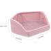 Levemolo Rabbit Toilet Pet Toilet Supply Rabbit Bedding Small Pet Toilet Bunny Bedding Litter Pink Ceramics 30X26X12.5cm Pink - Buy Online on GoSupps.com