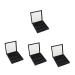 WOONEKY 4 Pcs 12 Empty Eyeshadow Dish Makeup Pallets for Women Travel Eyeshadow Highlight Empty Makeup Black