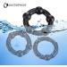 Buy Set of 3 Black Silicone Rings | Durable & Stylish | International Shipping Available - Buy Online on GoSupps.com
